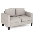 Furinno Bayonne Modern Upholstered Loveseat/Sofa Couch for Living Room, Fog