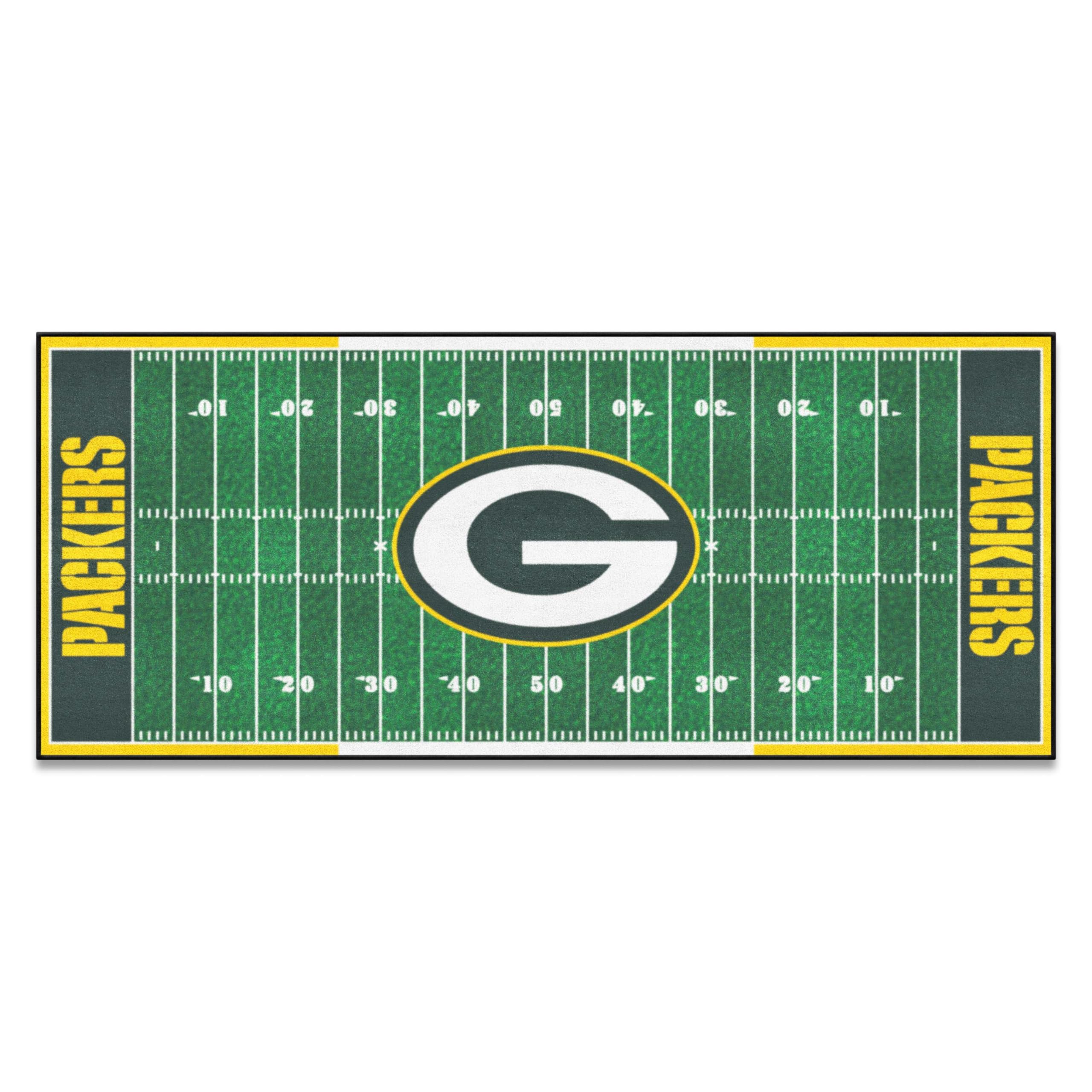 FANMATS 7352 Green Bay Packers Field Runner Rug - 30in. x 72in.