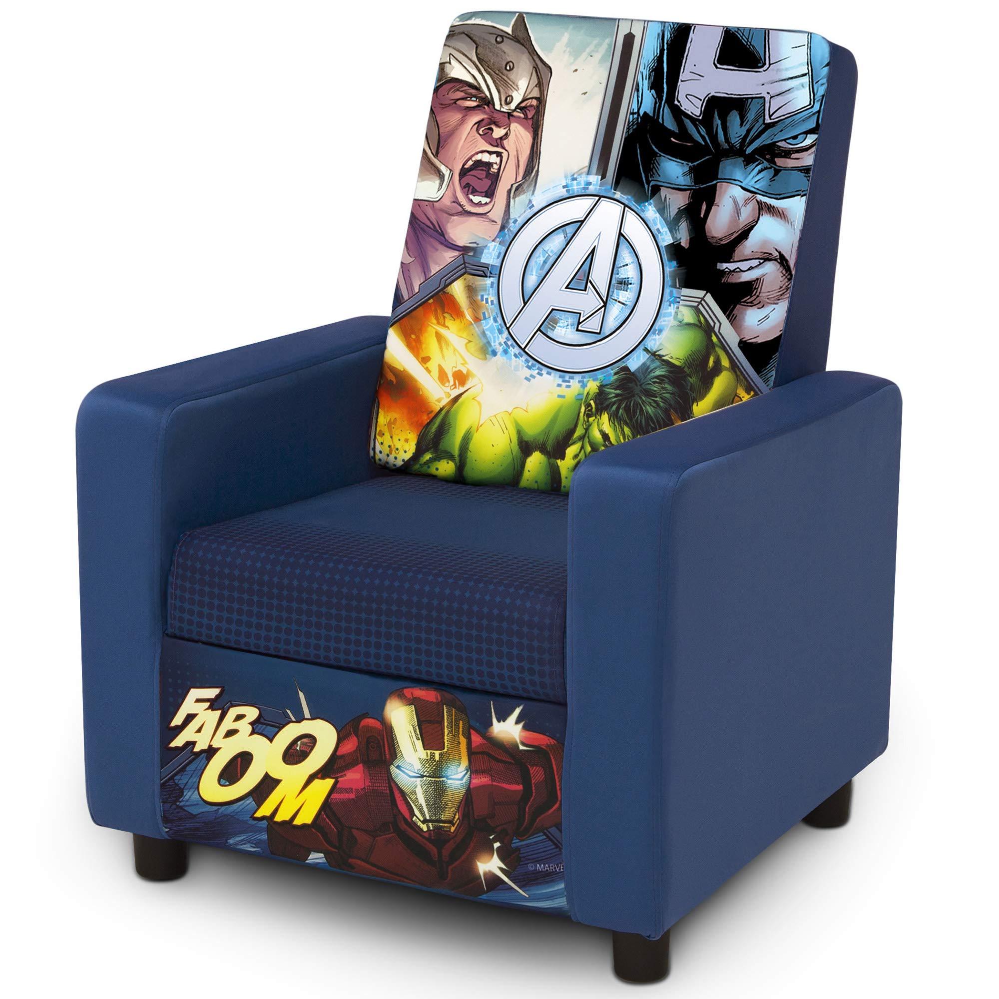 Marvel Avengers High Back Upholstered Chair Iron By Delta Children
