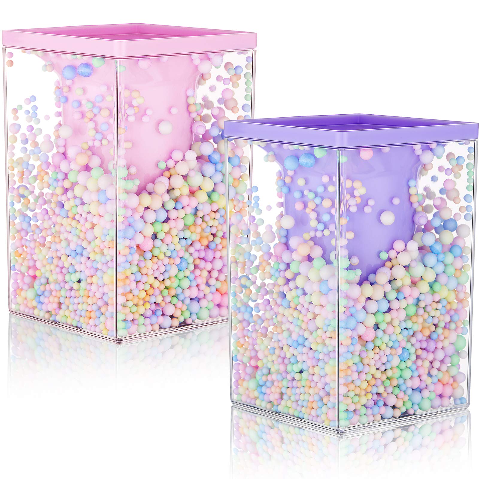 2 Pieces Cute Bubble Pen Holder Multi-Purpose Desktop Organizer Back To School Gift Kawaii Office Supplies Pastel Desk Accessori