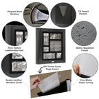 Kleer-Vu Photo Album Suedeleather Collection, Holds 500 4X6 Inches Photos, 5 Per Page - Black