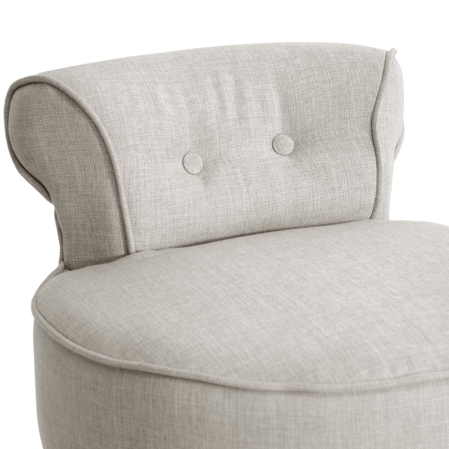 Baxton Studio Millani Linen Modern Lounge Stool, Beige