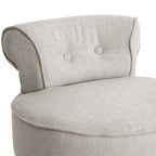 Baxton Studio Millani Linen Modern Lounge Stool, Beige