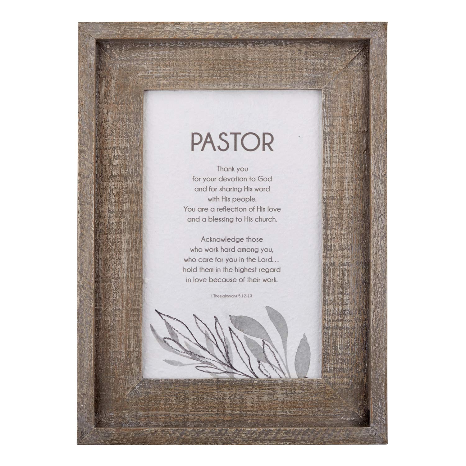 Creative Brands Faithworks-Pastor Appreciation Rustic Wall Art with Scripture, 11 x 15-Inch