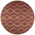 Sedona Sn9 Red Bohemian Rug Round 6' X 6'