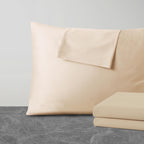 4 Pack Pillow Protector Standard Size 100% Egyptian Cotton Pillow Covers, 400 Thread Count Sateen Weave Cooling Pillow Cases wit