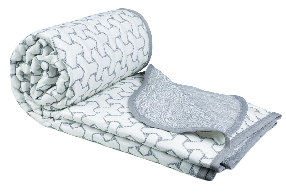 HOMEKART Super Soft Cotton Knitted Dohar|AC Quilt| Blanket for Single Bed (60 x 86 inches) |Lightweight Viscose Dohar  250 GSM 