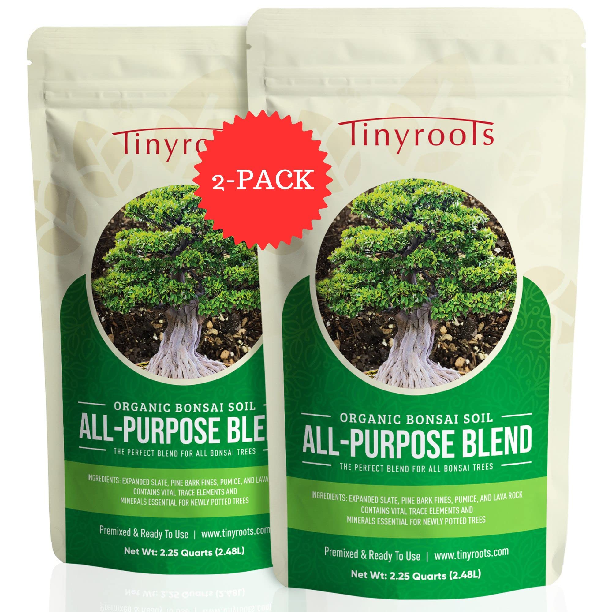 Bonsai Outlet Bonsai Soil Mix - Tinyroots All Purpose Bonsai Soil Mix Ready To Use Blend, Used For All Varieties Of Bonsai Trees