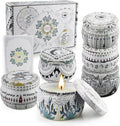 Scented Candles Gift Set 6 Packs,Aromatherapy Candle Gifts for Women,180H Lasting Burn Soy Wax Candles Bulk for Home Scented,Ide
