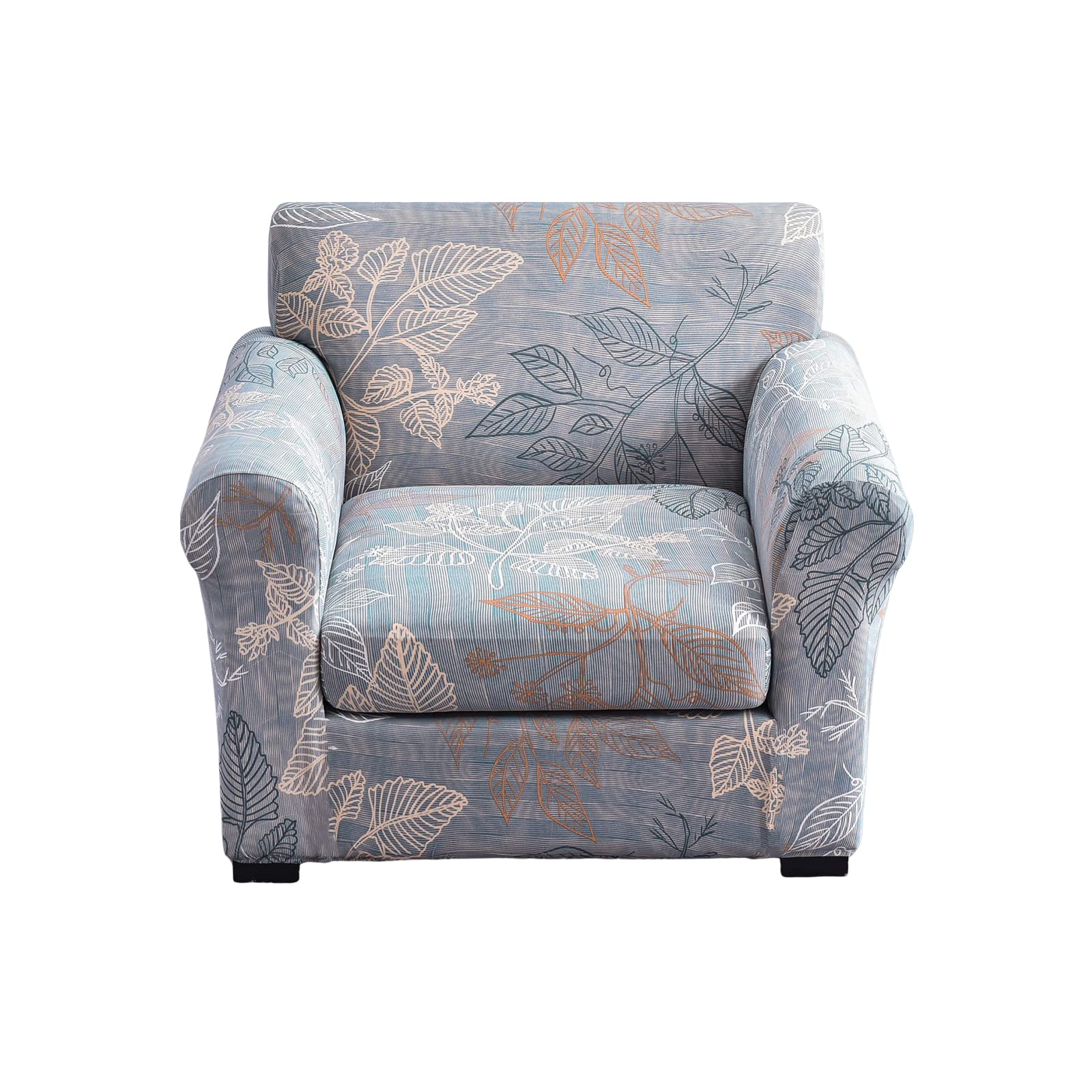 KRFOONN 2 Piece Chair Covers Printed Sofa Covers Couch Covers Washable Armchair Sofa Couch Slipcover Furniture Protector with El