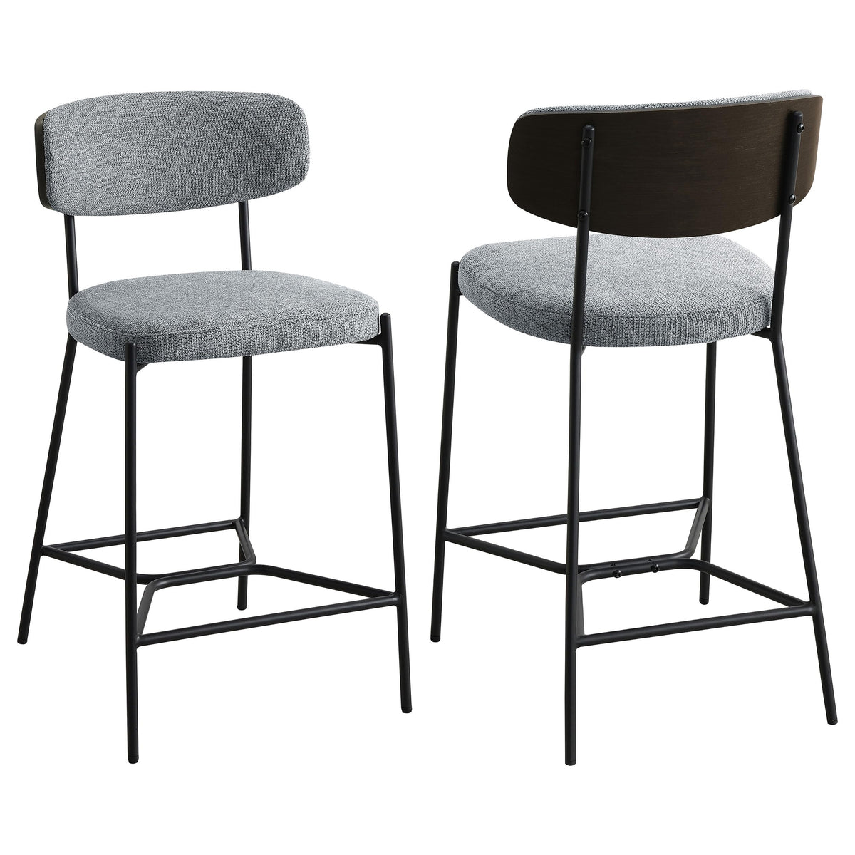 Coaster Home Furnishings Elison Counter Height Bar Stool Grey (Set of 2)