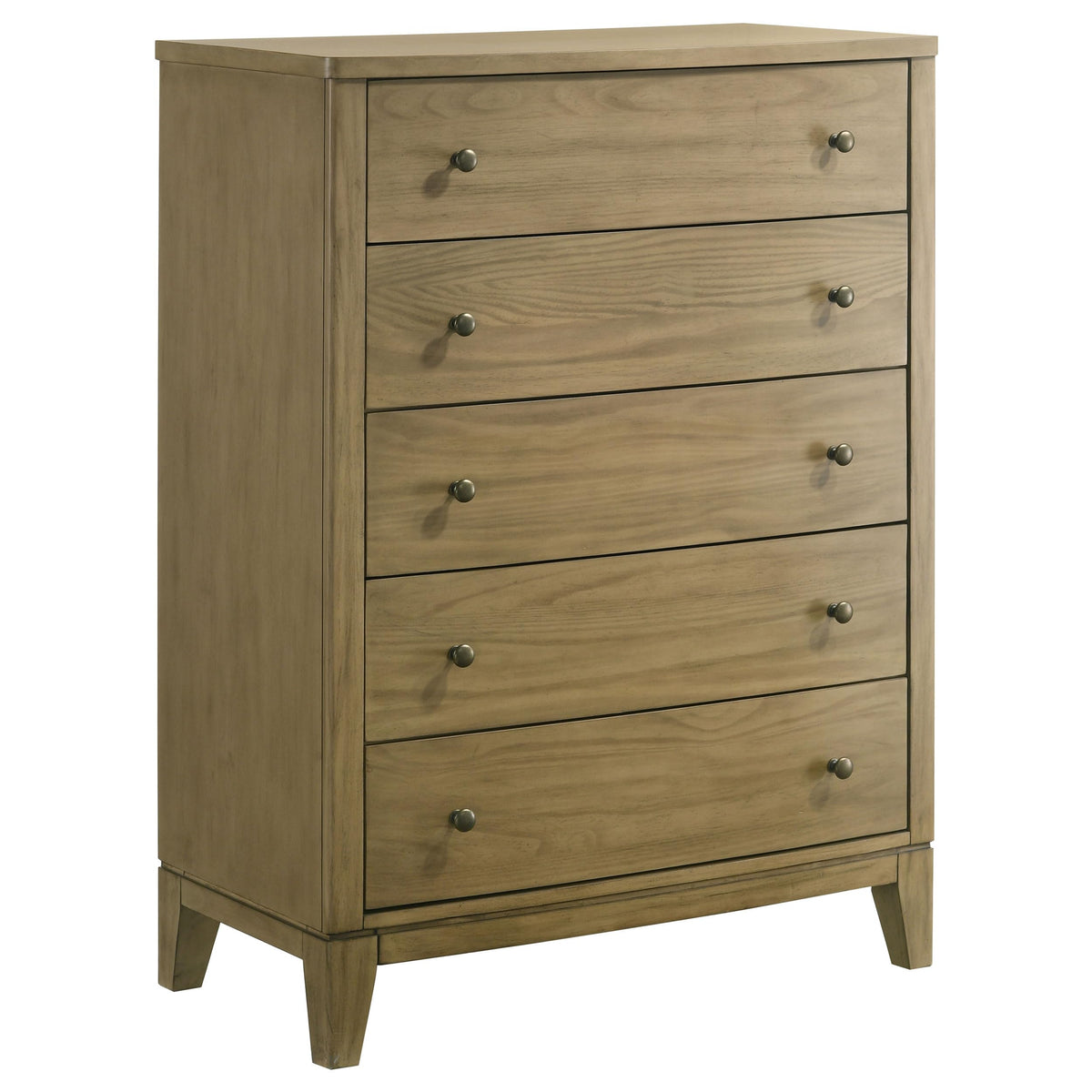 Coaster Home Furnishings Granada Transitional Wood 5-Drawer Bedroom Chest of Drawers Chiffonier Clothing Storage Cabinet Bedroom Armoire Tall Dresser Organizer Unit Natural Pine 224925