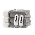 RALYSUN Electric Heated Blanket King Size 90x100 - Dual-Sided with Microplush & Sherpa Fabric, 4 Heat Settings & 10 Hours Auto O