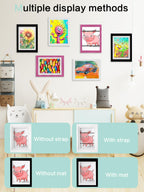 Orionstar Kids Art Frames, Artwork Picture Frames Changeable, Front Opening Picture Display Frames Holds 11X8.5 100 A4 Pcs, Artw
