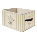 JOQUXI Boho Floral Neutral Botanical Storage Basket Organizer