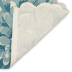 Liora Manne Mum Aqua Indoor/Outdoor Rug, 2'6' X 4'6' Half Round