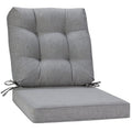 Jmgbird Outdoor Seat/Back Chair Cushion Tufted Pillow, Indoor Deep Seat Chair Cushion Set 19'X19'
