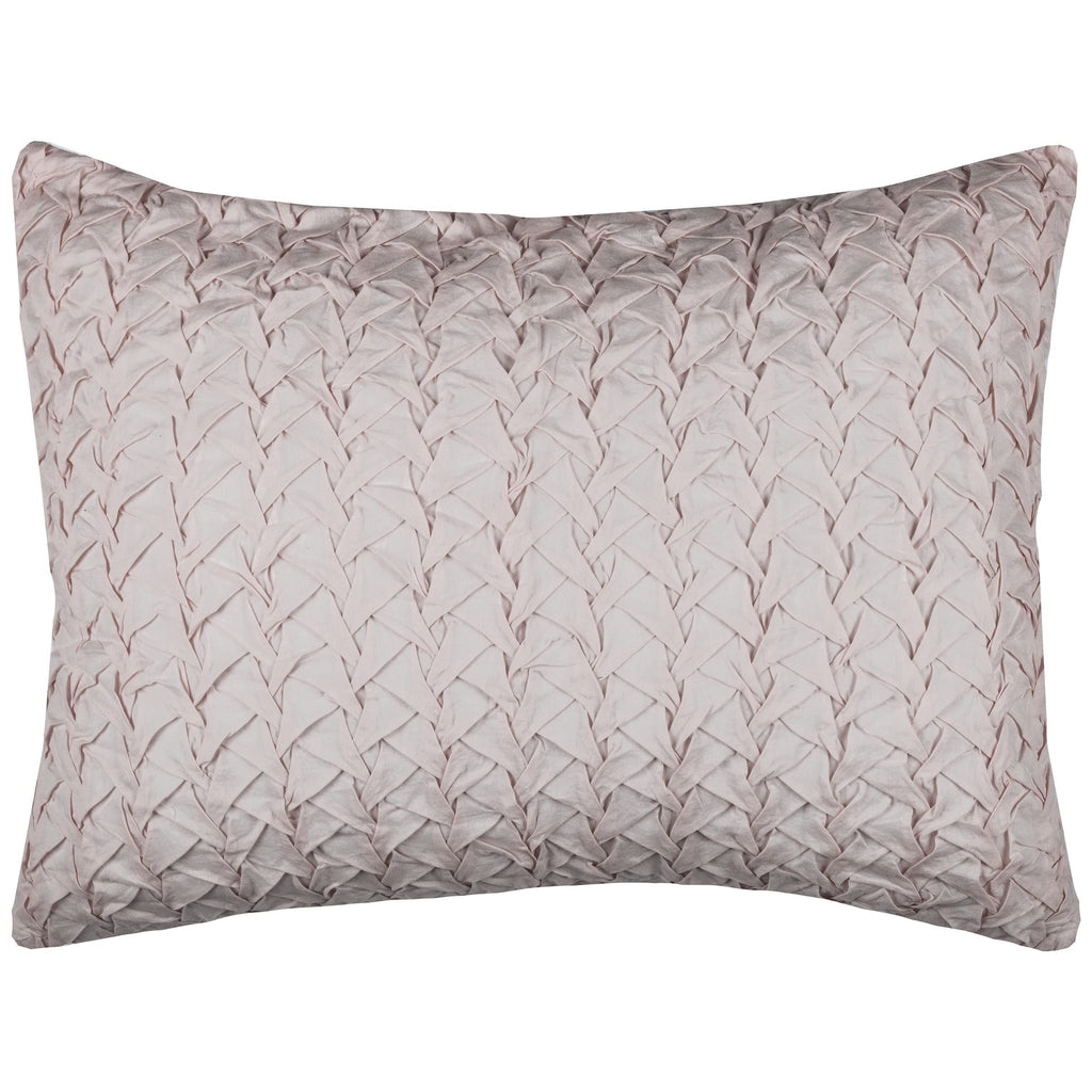 Rizzy Home Carly 20" x 36" Cotton King Sham in Pink