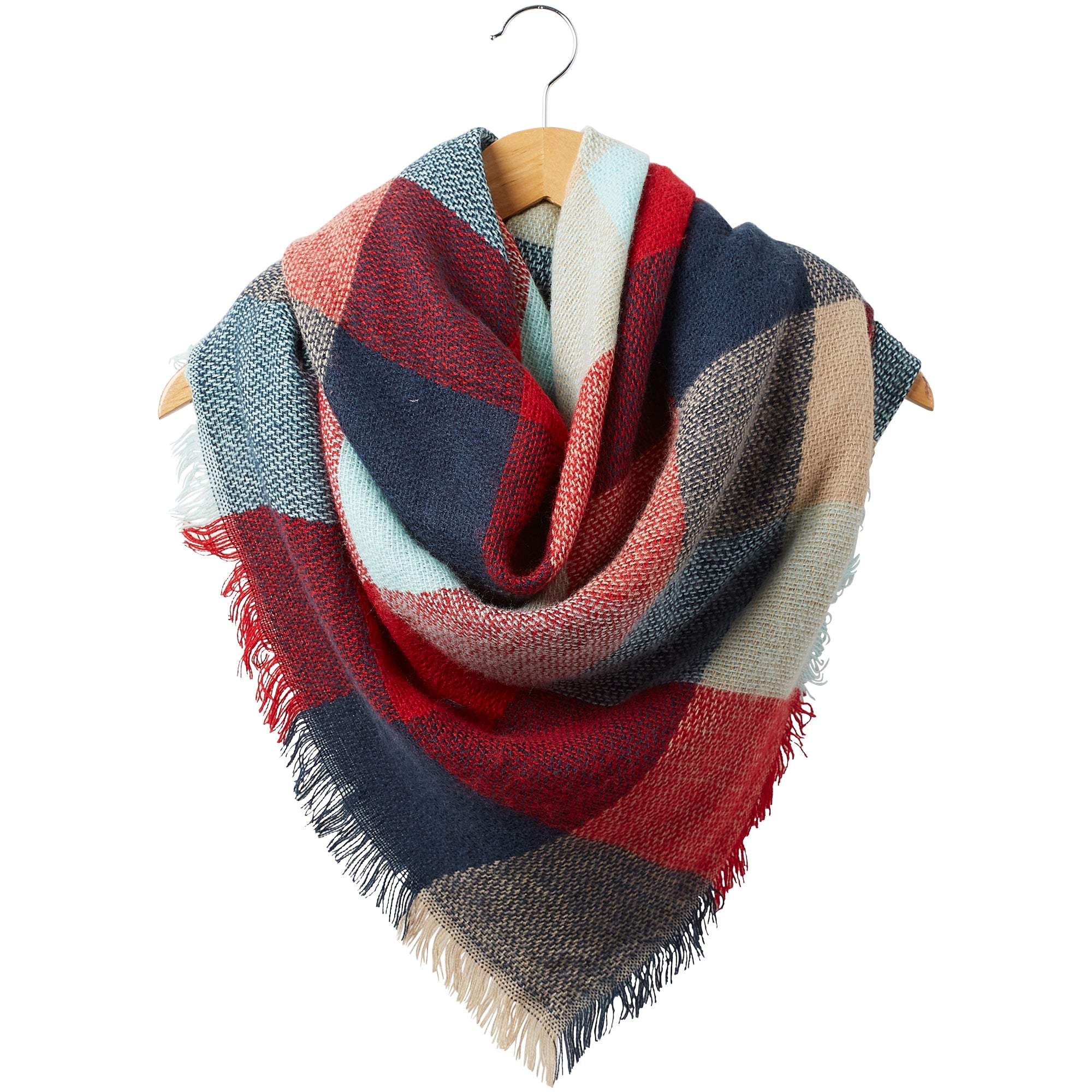 Tickled Pink Aquamarine Blanket Scarf