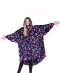 The Comfy Dream | Oversized Light Microfiber Wearable Blanket, Seen On Shark Tank, One Size Fits All, (Fireworks)