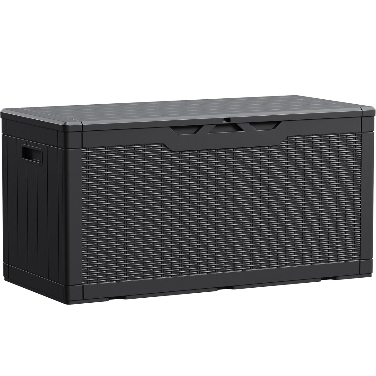 Devoko 100 Gallon Waterproof Large Resin Deck Box Indoor Outdoor Lockable Storage Container For Patio Furniture Cushions Garden
