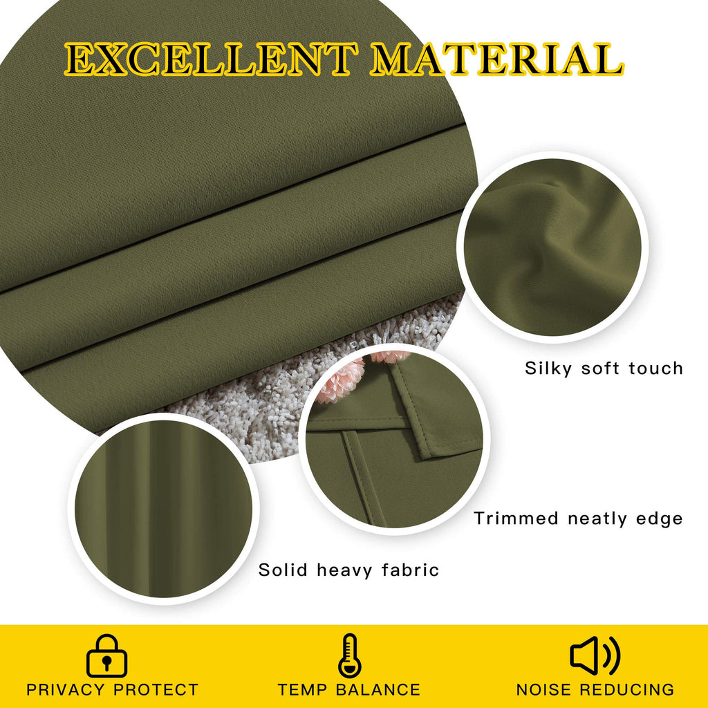 Nicetown Blackout Curtains For Living Room - Functional Blackout Curtains/Panels For Bedroom, Window Decoration, Privacy Assured
