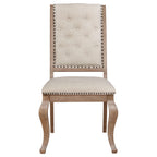 Coaster Home Furnishings Brockway Upholstered Dining Chair Barley Brown (Set of 2)