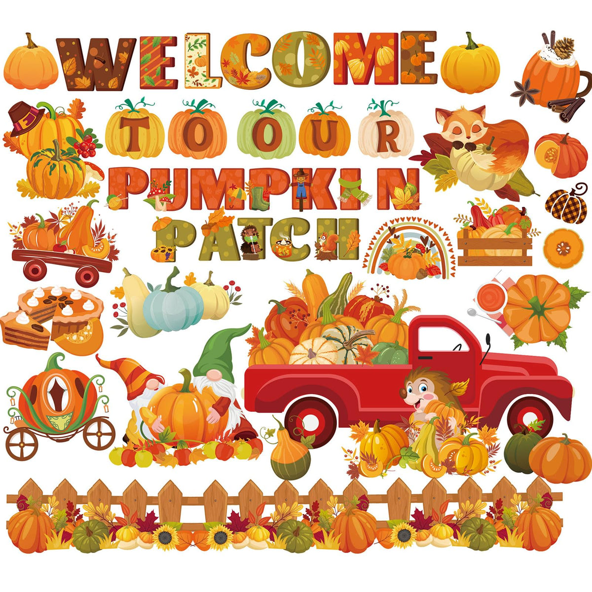 Howaf Fall Classroom Decorations Welcome To Our Pumpkin Patch Bulletin Board Set For Autumn Chalkboard School, Fall Pumpkin Truc