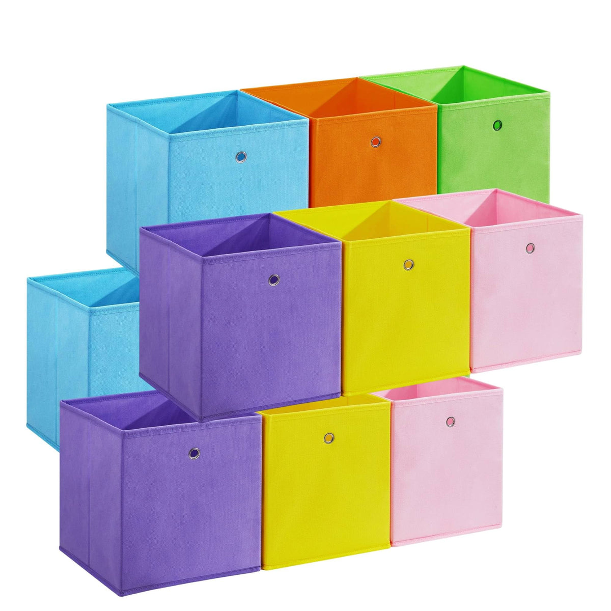 Garvee 12 Pack Storage Cubes, 10.2 Foldable Organizer for Cube Shelves