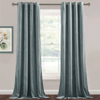 Stangh Velvet Curtains 96 Inches Long - Elegant Decor Home Office Curtain Panels Privacy Assured & Block Out Sunlight For French