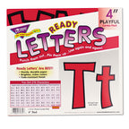Trend Enterprises Playful Ready Letters, 4 Inches, Red, Set Of 216