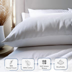 California Design Den 100% Cotton Pillow Cases Queen Set Of 2, 800 Thread Count Pillowcases Sateen, Fits Queen And Standard Size Pillows, Softer Than Egyptian Cotton Pillowcases (Lavender)