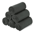 Special Sg Glory Fleece Throw Blanket Set Bulk For Travel Kids Outdoor Wedding Pet (Black Grey, Pack Of 6 50X60 Inches)