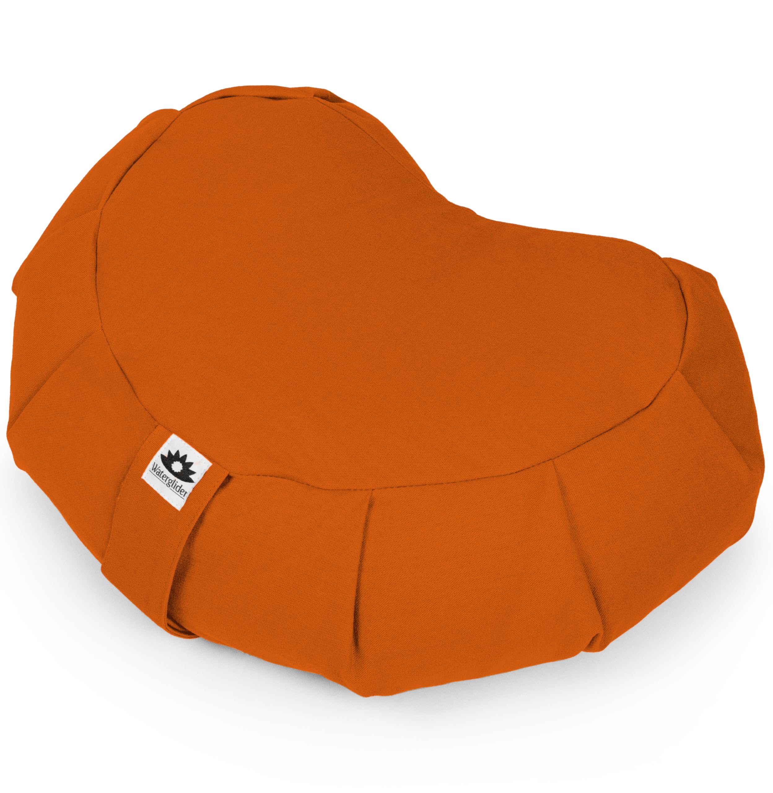 Waterglider International Meditation Cushion (Desert Sunset) Crescent, Buckwheat Husk Filled, Floor Pillow Or Cushions, Yoga Sea