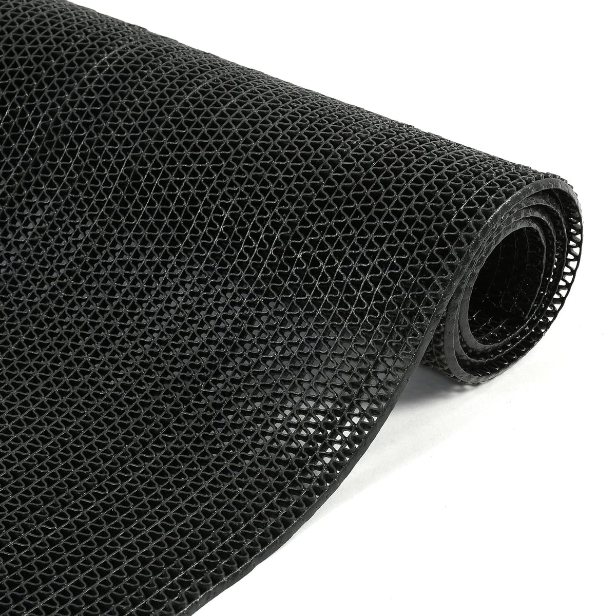 VNQ! Anti Skid & Multipurpose Rubber Mat/Bathroom Mat/Shower Mat/Carpet/Rugs/Rainmat/Swimming Pool Mat Colour Black|(16x24 inch