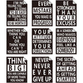 Zonon 9 Pcs Inspirational Wall Decals Spiritual Motivational Wall Stickers Positive Quotes Sayings Phrases Decals for Library Ho