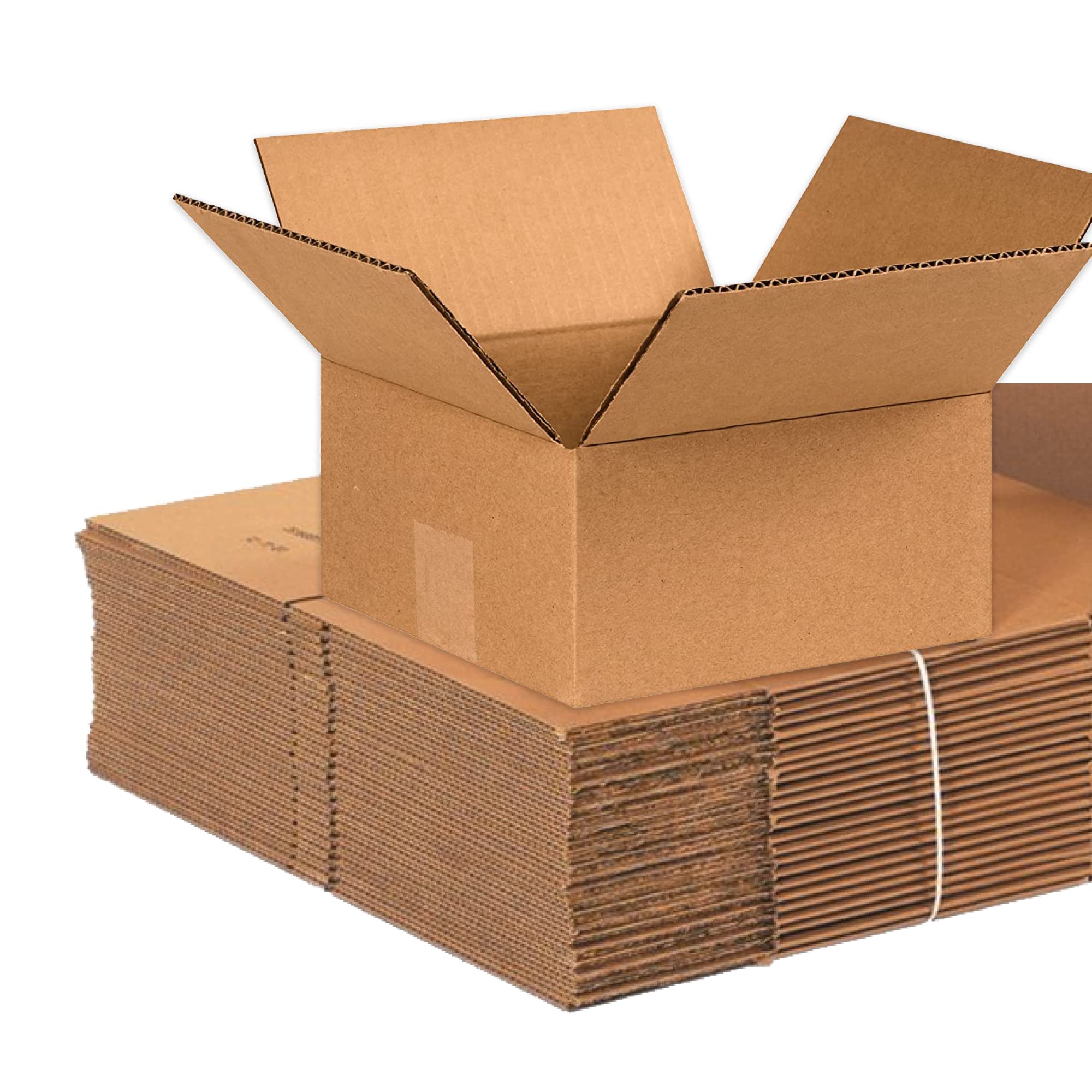 Aviditi Shipping Boxes Flat 8'L X 8'W X 4'H, 25-Pack | Corrugated Cardboard Box For Packing, Moving And Storage
