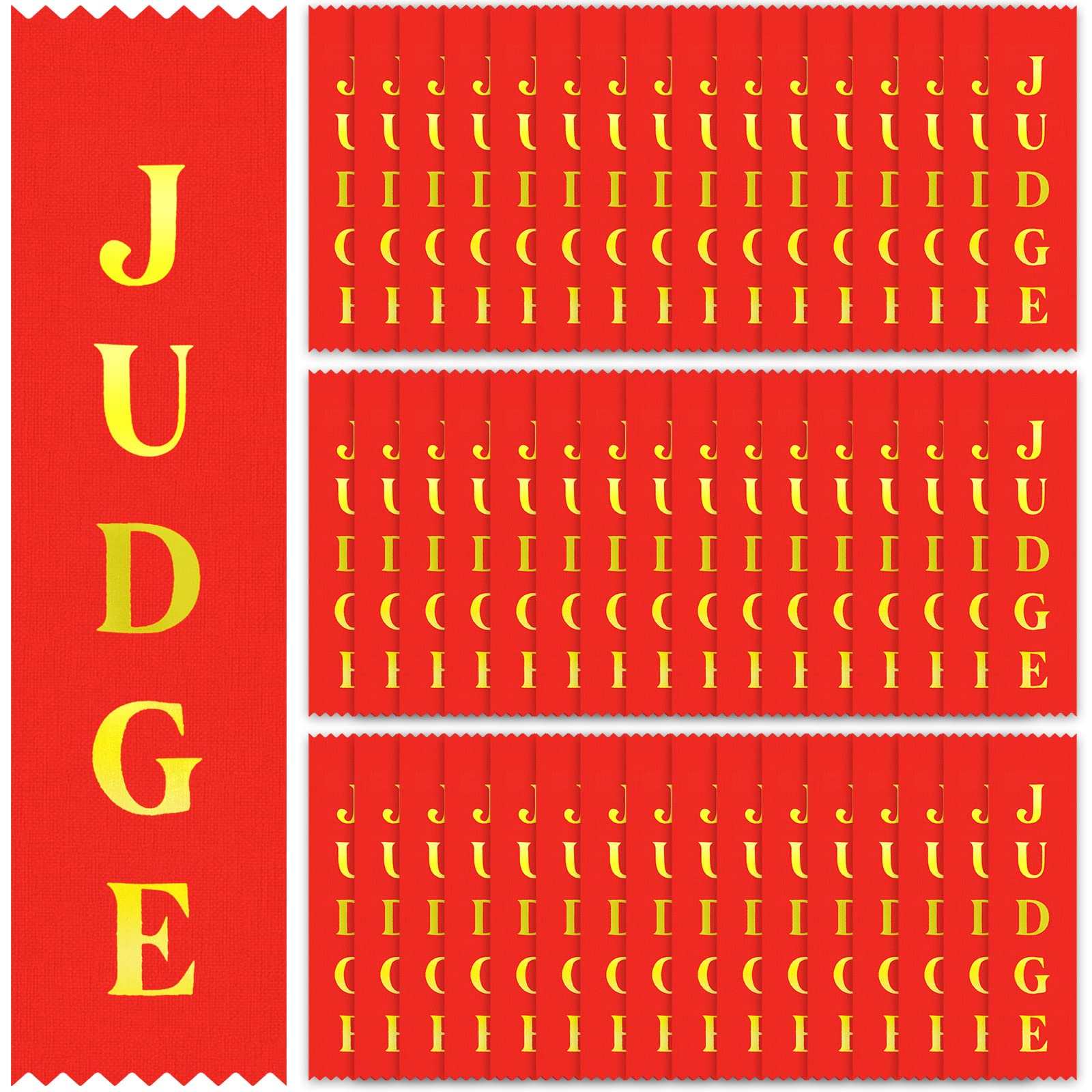 Jexine 50 Pcs Judge Ribbon Award Ribbon Red Honorable Mention Ribbon Bookmark Style Medal Ribbons Prize Ribbon Bulk For Students