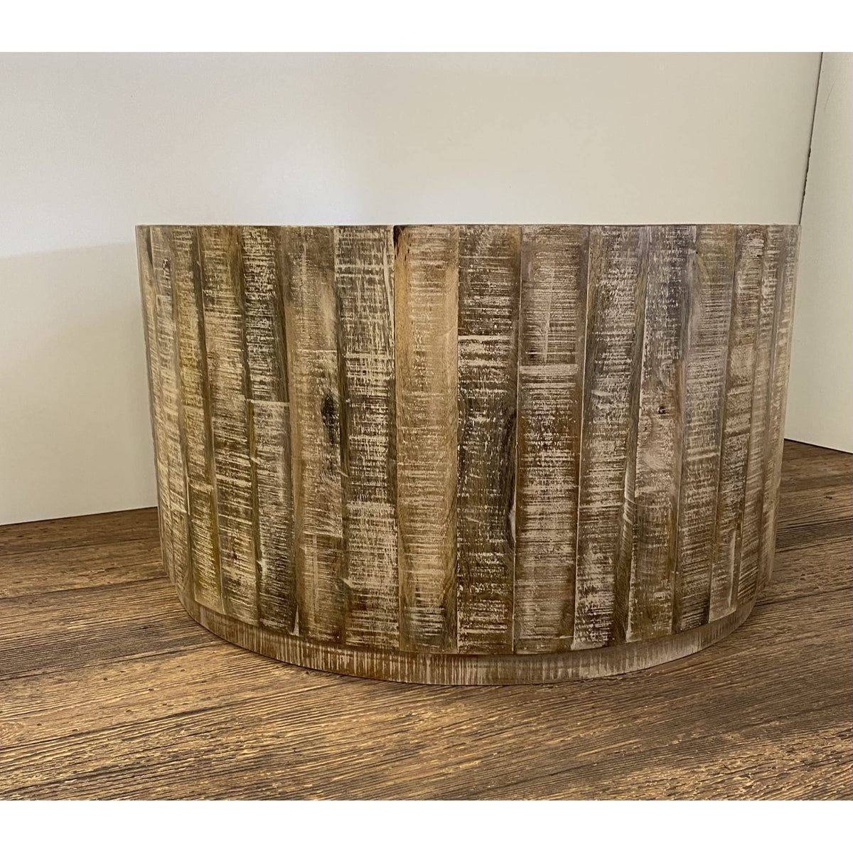 Updated Rustic Round Stump Coffee Table