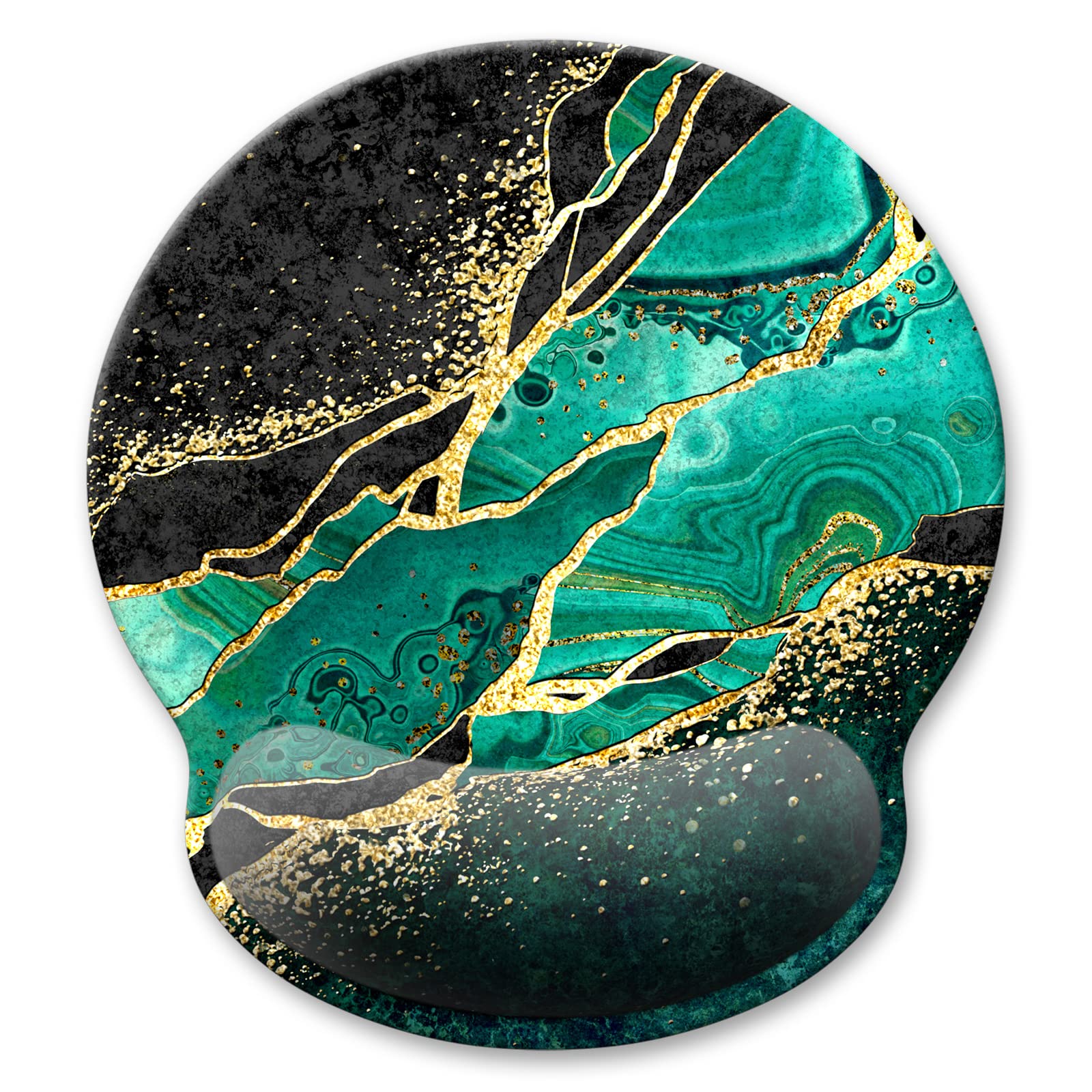 Atufsuat Ergonomic Mouse Pad With Wrist Support, Marble Style Memory Foam Wrist Rest Mouse Pads, Cute Computer Laptop Office Acc