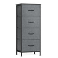 SONGMICS BELLAH Collection - Dresser for Bedroom, Chest of Drawers, Storage Organizer Unit, Closet, Entryway, Steel, 4 Drawers, 