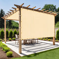 Shade&Beyond Customized Size 4' X 12' Shade Cloth With Grommets, 90% Uv Protection Uv Protection Mesh Tarp Sun Screens For Patio