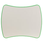 Flash Furniture Wren 21.875''W X 26.625''L Rectangular Green Plastic Height Adjustable Activity Table With Grey Top