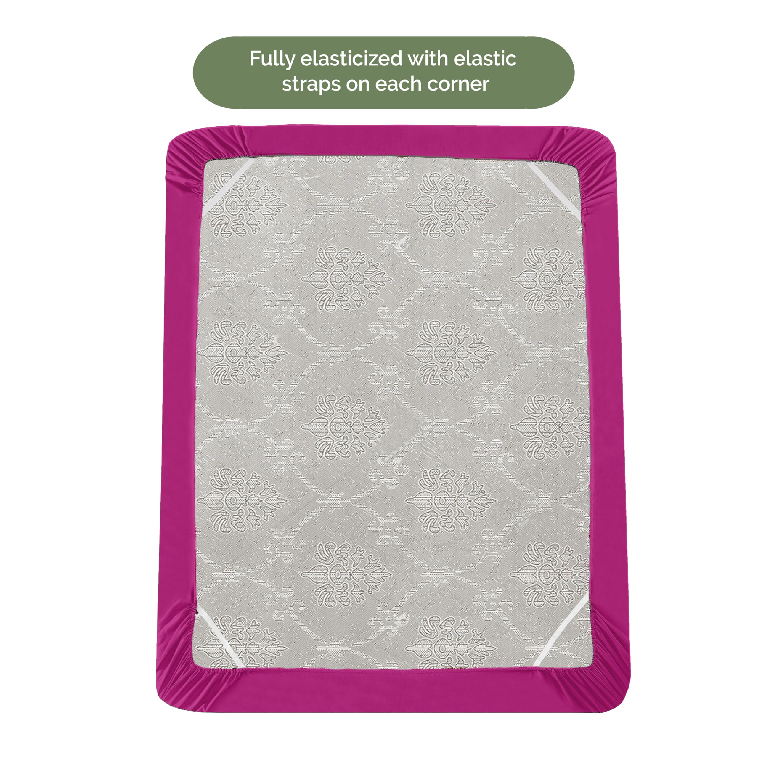 Elegant Comfort 1500 Premium Hotel Quality 18-21 Inches Deep - Extra Deep Pocket Single Fitted Sheet For High Mattress, Luxury And Softest, Smart Pocket - Wrinkle Free, Queen, Pink