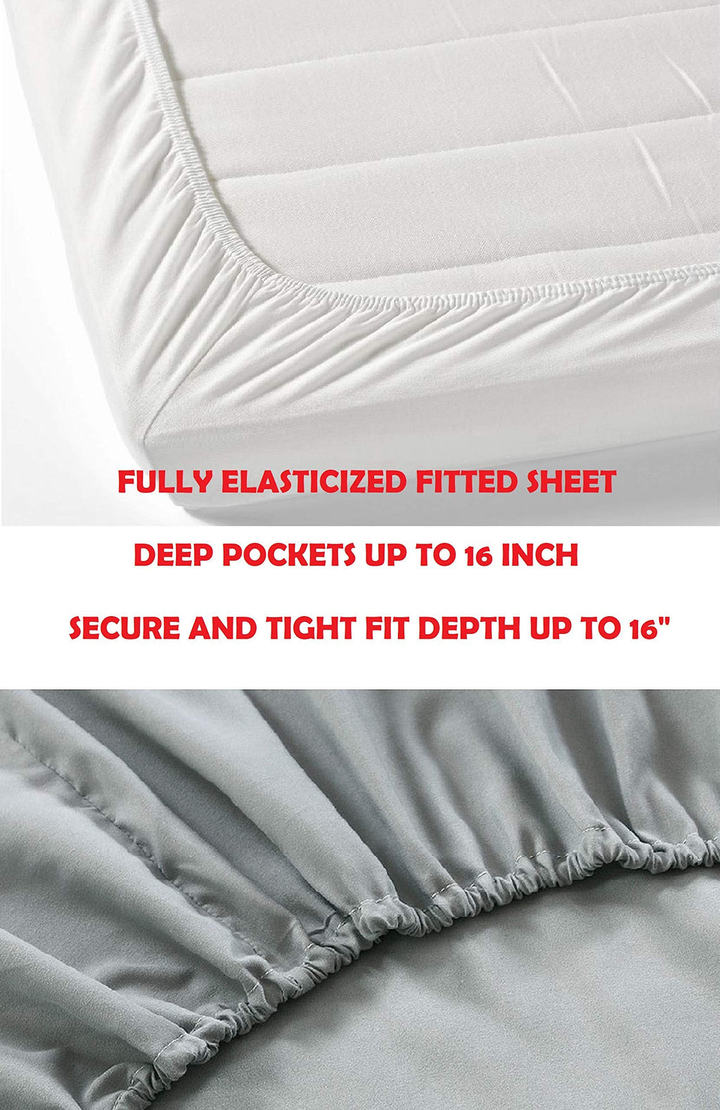 Luxurious Pillowcases On Amazon! Elegant Comfort 1500 Thread Count Wrinkle,Fade And Stain Resistant 2-Piece Pillowcases, Standar