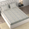 Cloth Fusion Glace Cotton Elastic Fitted Bedsheet King Size 78x72 inch