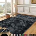 Mugorn 5x7 Rugs for Living Room, Large Fluffy Area Rugs for Bedroom, Soft Carpet Shag Kids Rug with 4 Non-Slip Rug Pads (Black G