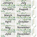 Zonon 48 Pieces Holiday Monthly Headliners Set 12 Months Of The Year Headers Seasonal Monthly Bulletin Board Borders With 36 Rou