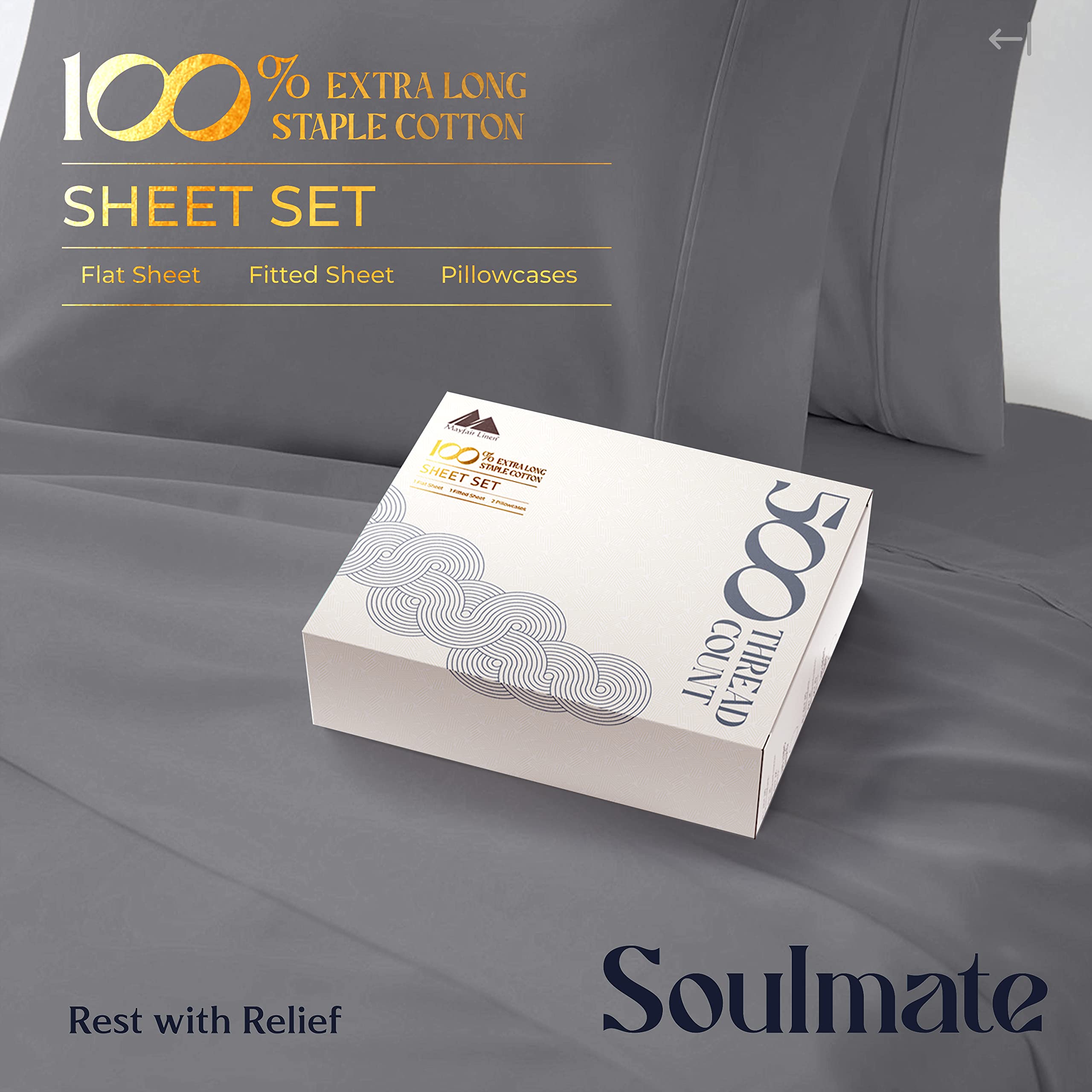 100% Cotton Twin Size Sheet Set, 3 Pc Long-Staple Combed Cotton Best Sheets On Amazon - Fitted & Flat Sheet, 1 Pillowcase - Soft, Cool, Breathable Sateen Weave Bedsheets For Kids & Adults (Sea Foam)