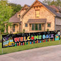 Welcome Back To School Banner Back To School Decorations Welcome Back To School Yard Sign for School Classroom Hanging Yard Bann